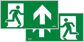 Multiled Series 2/3 picto vluchtroute rechtdoor dubbel