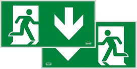 Multiled Series 2/3 picto vluchtroute naar beneden dubbel