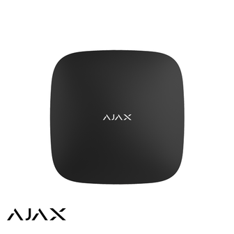 Ajax Hub+, zwart, met 2 x GSM, WiFi en LAN communicatie