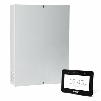 INTEGRA 64 Plus pack met 16 (3EOL) zones t.b.v. anti-mask, zwart INT-TSG2 4,3&quot; touchscreen bediendeel en IP module