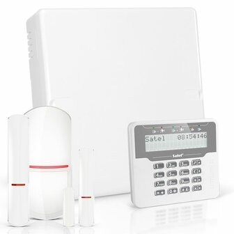 VERSA IP RF pack met wit proximity LCD bediendeel, RF module, draadloze multifunctionele detector en PIR