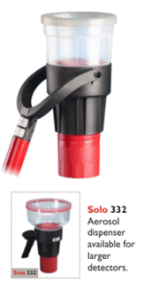 Solo 332 aerosol testrook- en CO dispenser