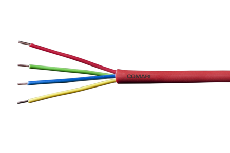 Brandmeldkabel J-HH 4x0,8mm Rood B2ca-s1a,d0,a1