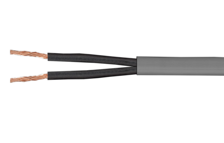 HSLH-OZ (Speakerkabel) 2x2,5mm&sup2; 200mtr Grijs Cca-s1,d1,a1 Halogeenvrij.