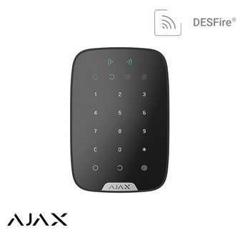 Ajax Superior KeyPad Plus Jwlr BL, bediendeel met kaartlezer