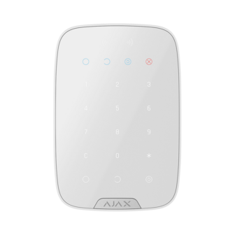 Ajax Superior KeyPad Plus Jwlr WH, bediendeel met kaartlezer