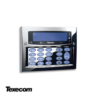 SATIN CHROME OPBOUW LCD KEYPAD PROX, GRADE 3