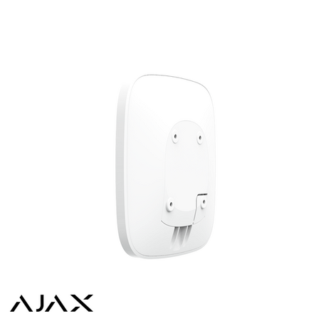 Ajax Hub+, wit, met 2 x GSM, WiFi en LAN communicatie